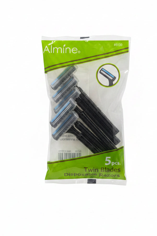 5pcs twin blades disposable razors ￼