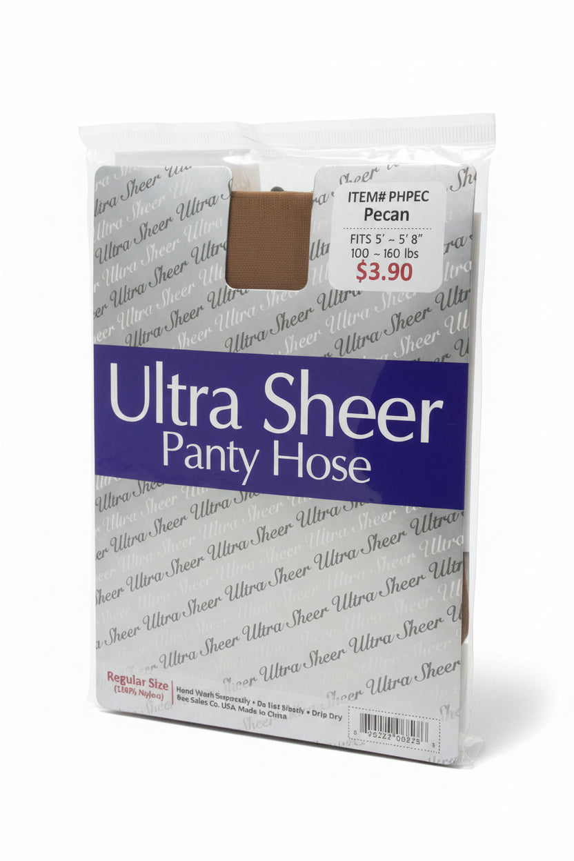 Ultra Sheer Panty Hose-jet black