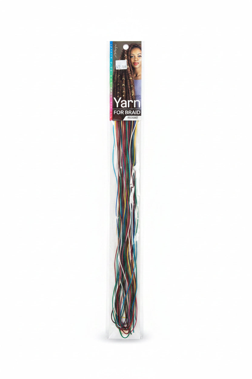 Braiding yarn for hair