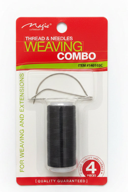Thread and needle weaving combo
