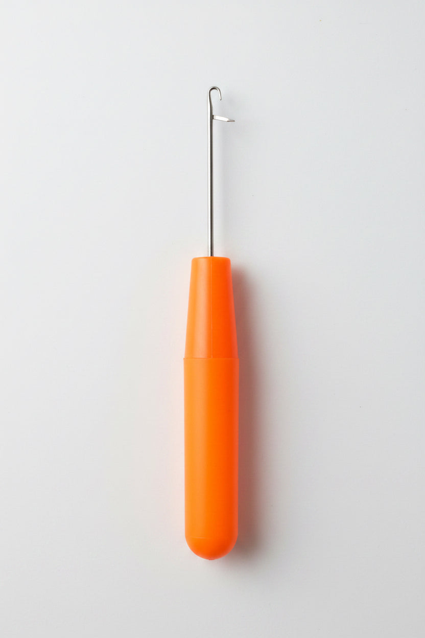 Latch and hook, crochet needle