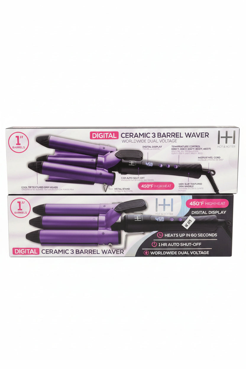 Digital ceramic three barrel waver