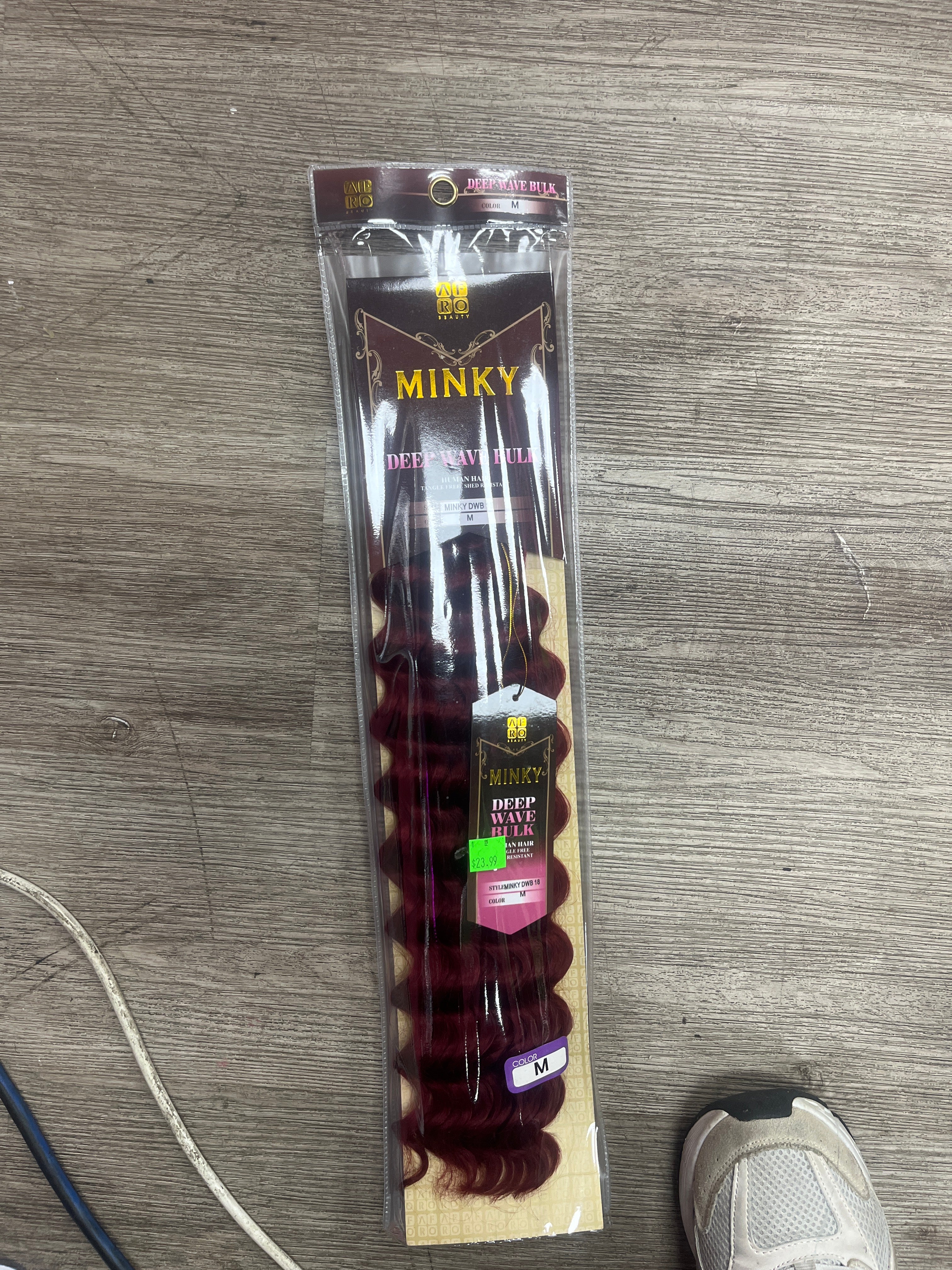 Kinky deep wave bulk- burgundy ￼