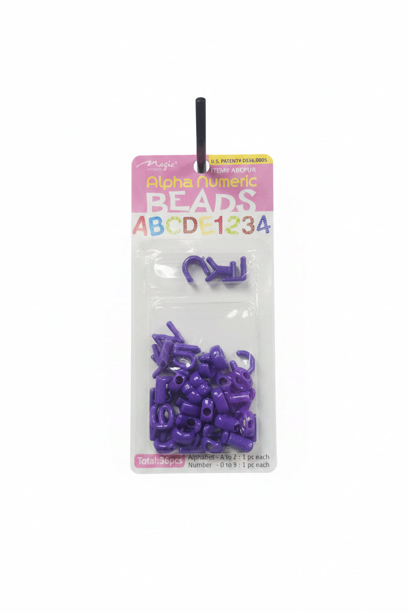 Alphanumeric beads